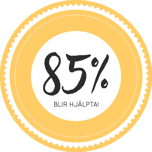 85 & blir hjälpta, hur många blir bättre av IBS-skolan? Är IBSfri bra?
